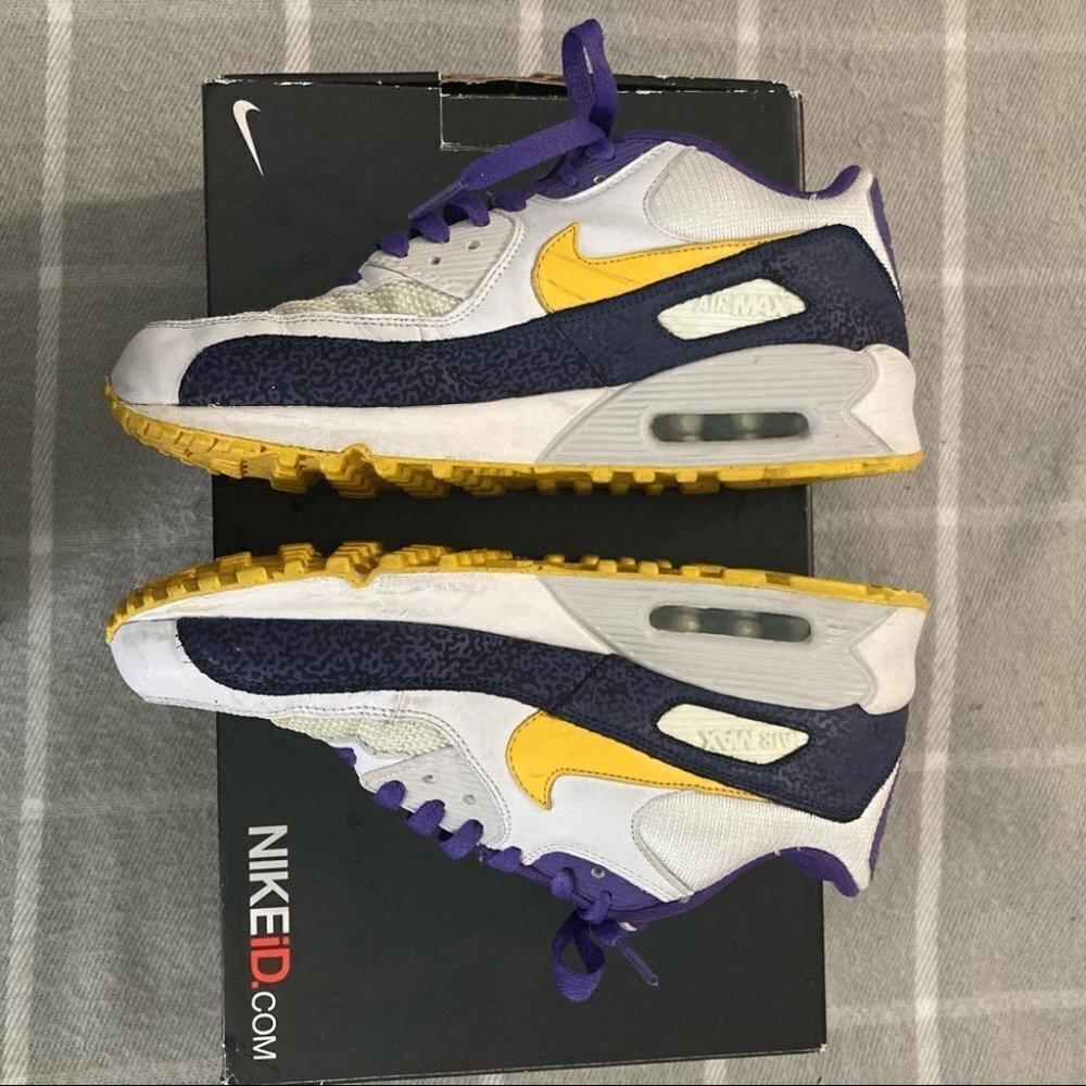 NIKE ID Sz  8 Air Max 90 “Knicks” Sneakers - Picture 10 of 11